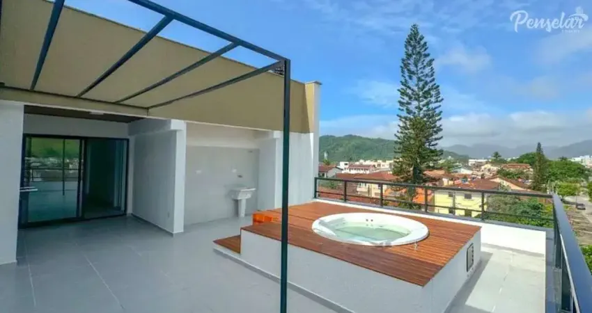 Cobertura penthouse nova a venda com 2 dormitórios suíte jacuzzi próximo a praia