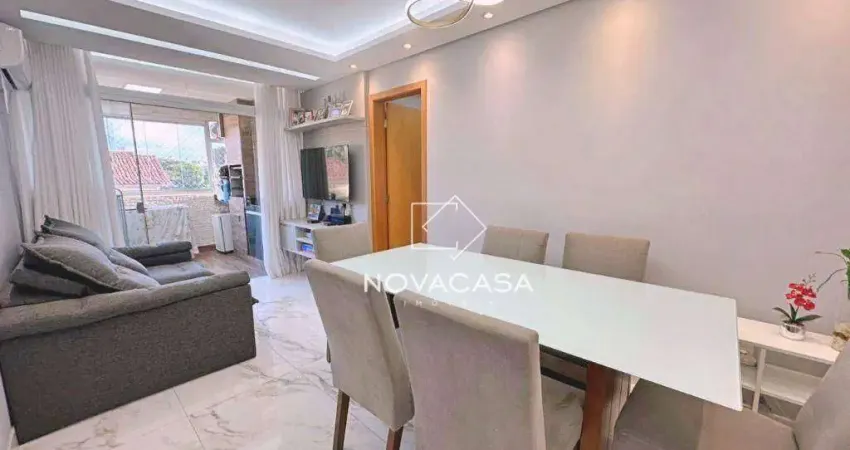 Apartamento com 3 dormitórios à venda, 73 m² por r$ 470.000,00 - floramar - belo horizonte/mg