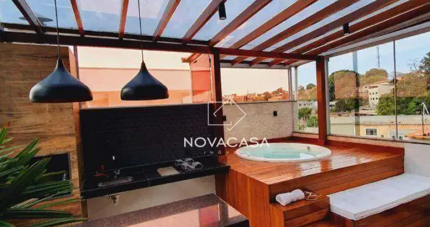 Cobertura com 2 dormitórios à venda, 102 m² por r$ 600.000,00 - são gabriel - belo horizonte/mg