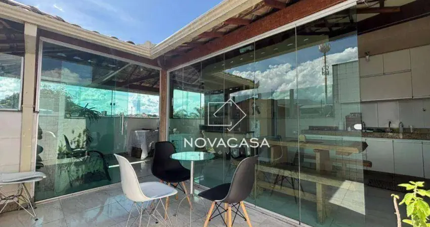 Cobertura com 2 dormitórios à venda, 92 m² por r$ 360.000,00 - parque leblon - belo horizonte/mg