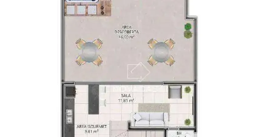 Cobertura com 3 dormitórios à venda, 115 m² por r$ 610.000 - názia - vespasiano/mg