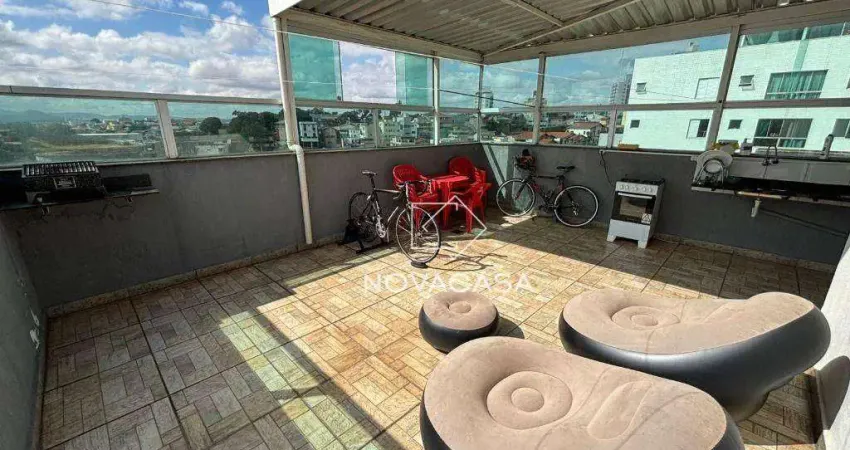 Cobertura com 2 dormitórios para alugar, 140 m² por r$ 3.950,00/mês - heliopolis - belo horizonte/mg