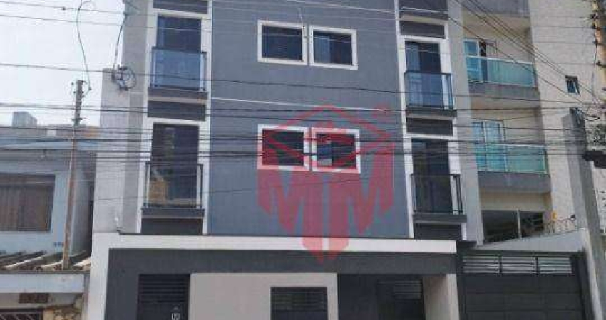 Cobertura com 2 quartos para alugar na Rua Grã-Bretanha, Vila Príncipe de Gales, Santo André