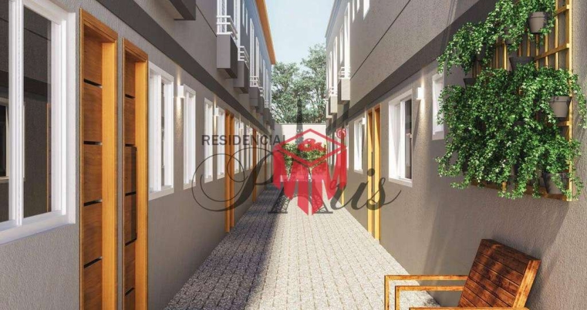 Sobrado com 2 dormitórios à venda, 62 m² por R$ 370.000,01 - Vila Príncipe de Gales - Santo André/SP