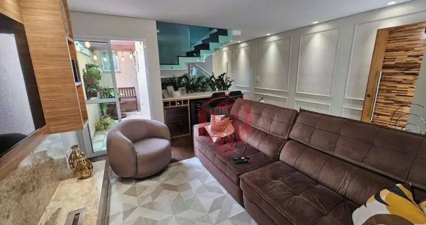 Sobrado com 3 dormitórios à venda, 206 m² por r$ 1.300.000,00 - vila alzira - santo andré/sp