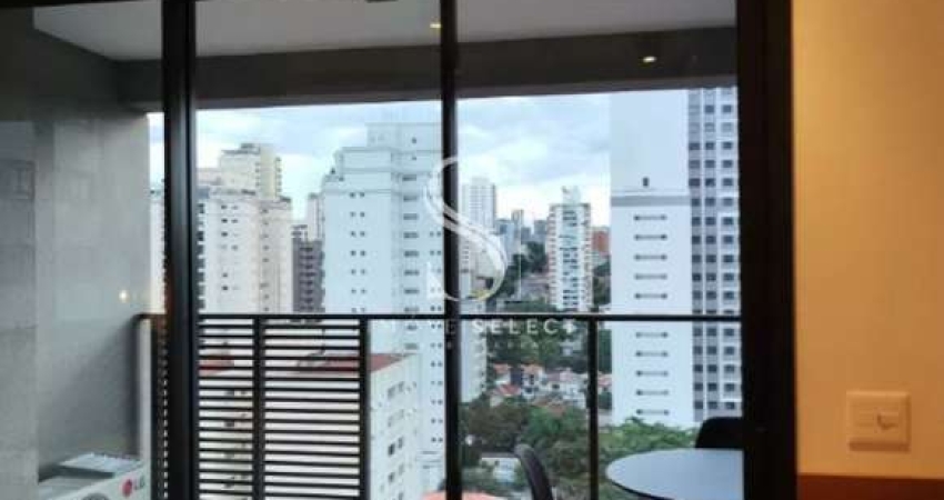 Condomínio Go Platô, Pompéia - Studio de 27m² com 1 dormitório, 1 banheiro e 1 sacada