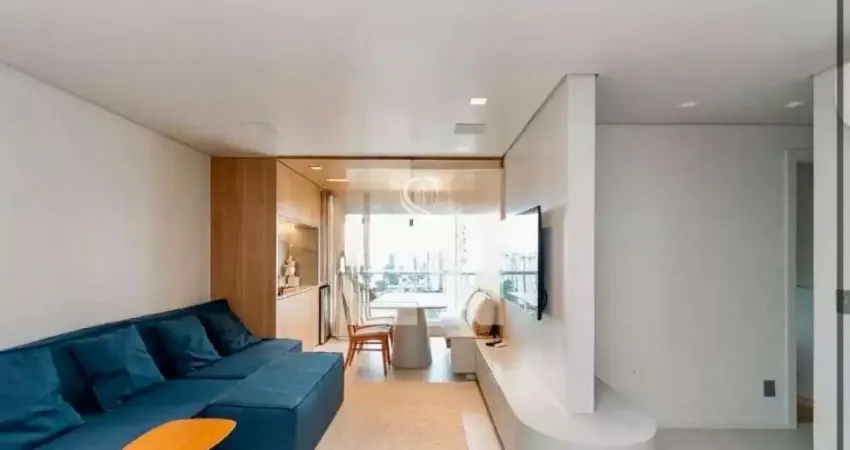 Condomínio Code Campo Belo - apartamento mobiliado de 72m2 com 2 quartos, sendo 1 suite, 2 banheiros
