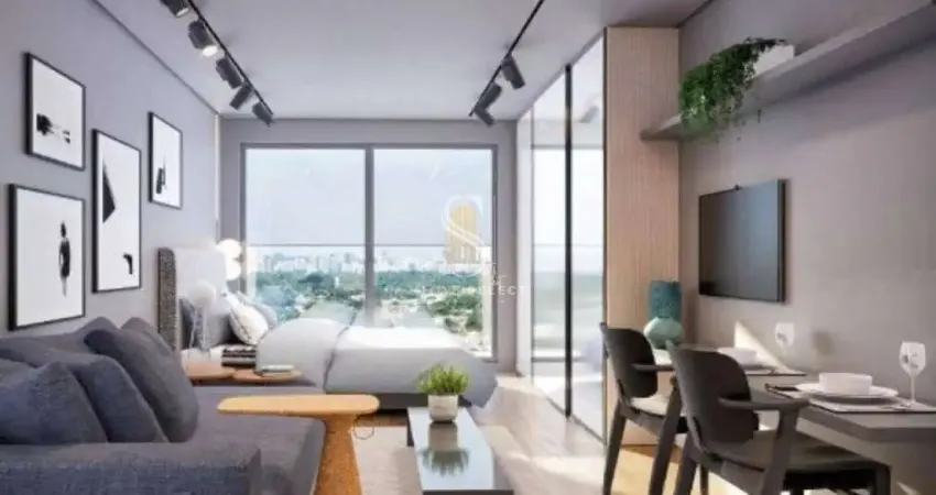 Condominio On Melo Alves Cerqueira Cesar, Studio de 23m² com 1 dormitório, varanda, sem vaga.