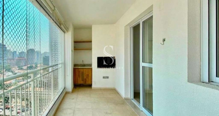 Condomínio One Brooklin - apartamento de 85m2 com 2 quartos, sendo 1 suíte, 2 banheiros, 2 vagas e d