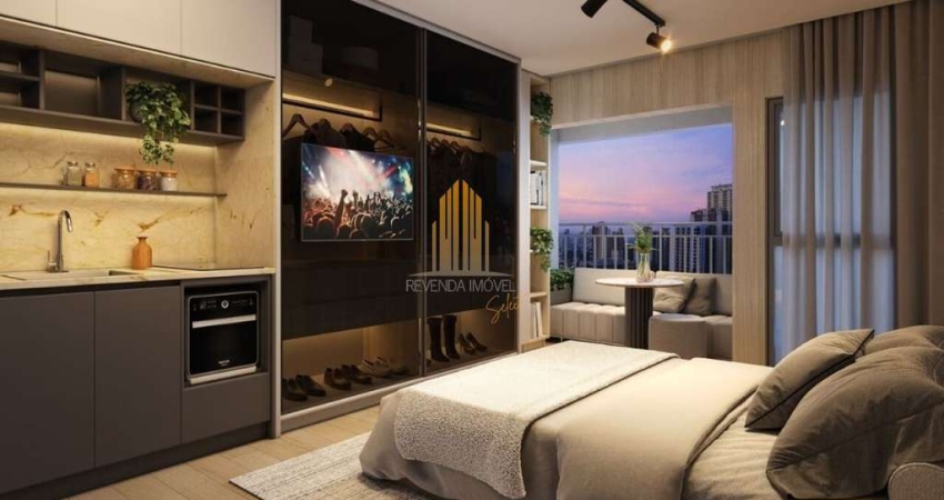 EDIFICIO HAUS MITRE BROOKLIN- APARTAMENTO DE 25m² COM 1 DORMITÓRIO , 1 BANHEIRO E NÃO POSSUI VAGA Á