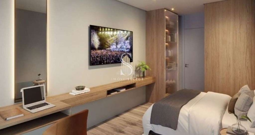 Condomínio Haus Mitre Jardins em Bela Vista, Studio de 54m² com 1 dormitório, terraço, sem vaga.