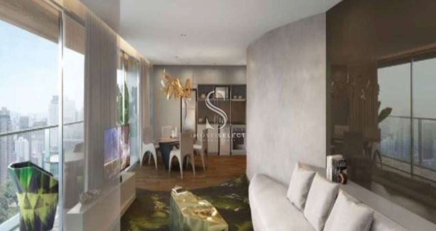 Condomínio W Residence a Vila Olímpia, Apartamento de 102m² com 2 suítes, 1 vaga.
