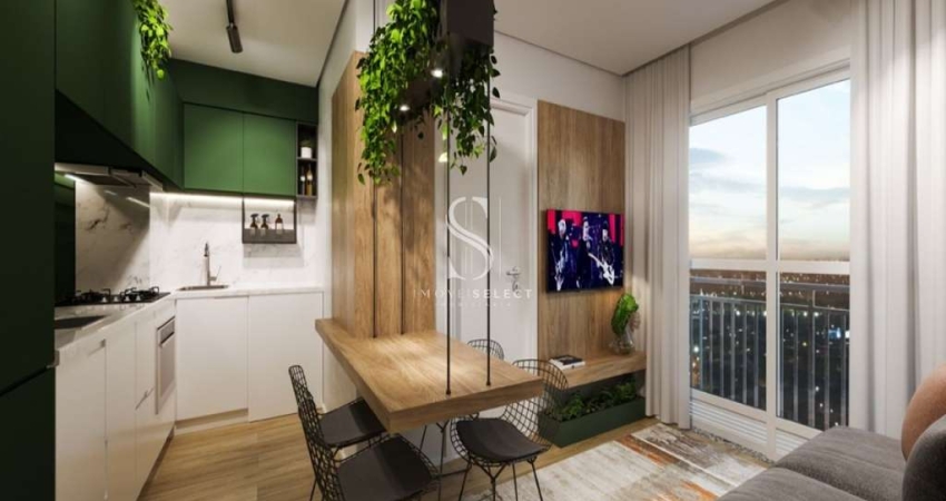 Condominino Composite em Moema, Apartamento Garden de 46m² com 1 dormitório, terraço, sem vaga.