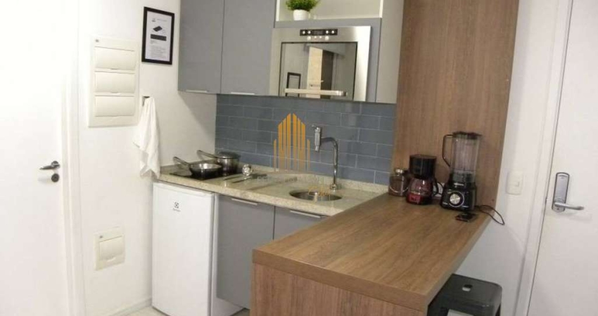 Cond. Nomah São Luiz. Studio com 22m², 1 dorme, banheiro social e 1 vaga. No Bairro - Bela Vista. SP