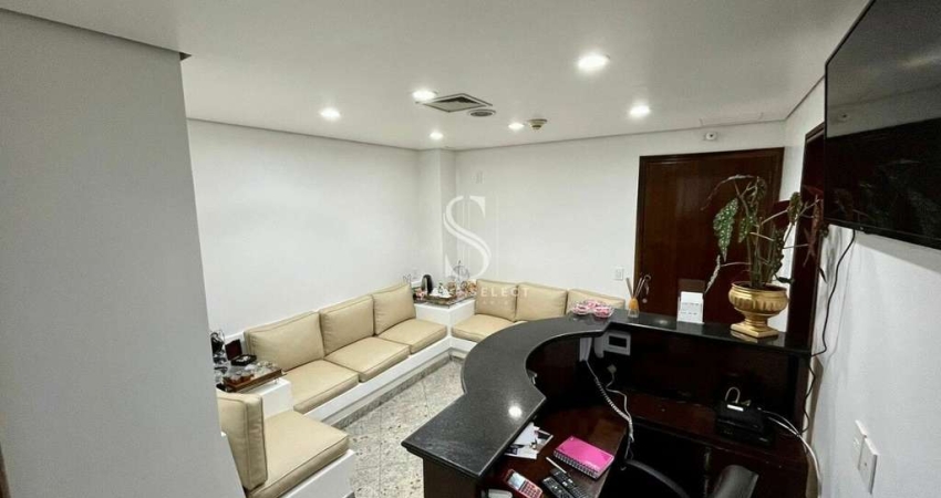 Cond. Medical Center Paulista, Consultório mobiliado de 55m² com 2 salas, 1 vaga em Moema. Cond. Med