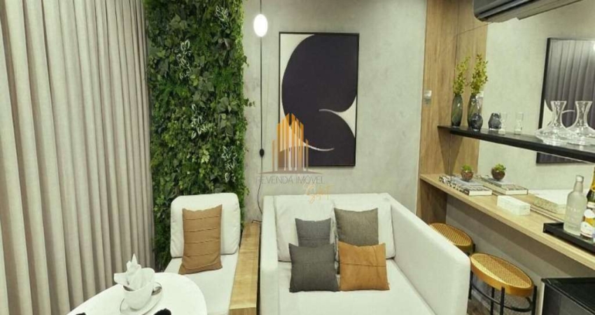 Condomínio ZIP Brooklin, Studio Residencial de 48m² com 1 suíte, terraço.