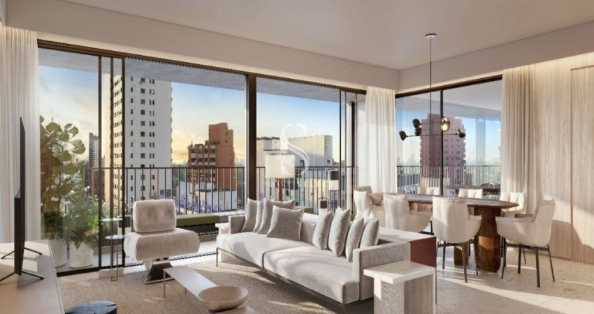 Condominio Uapé em Higienópolis, Apartamento de 191m² com 3 suítes, 2 vagas.
