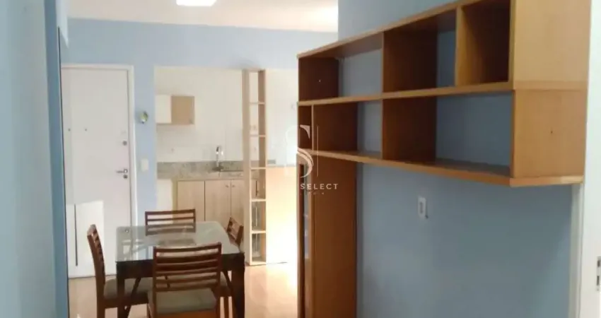 Condomínio Edifício Rhodes - Bela Vista, Apartamento de 46m² com 2 dormitorios, 1 banheiro e 1 vaga.
