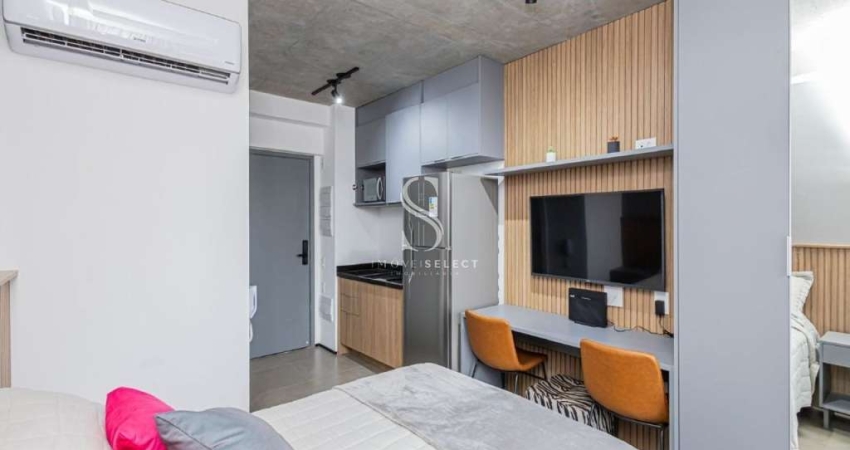 Condomínio On Melo Alves- Cerqueira César. Studio à venda com 23m², 1 quarto, 1 Banheiro, com Sacada
