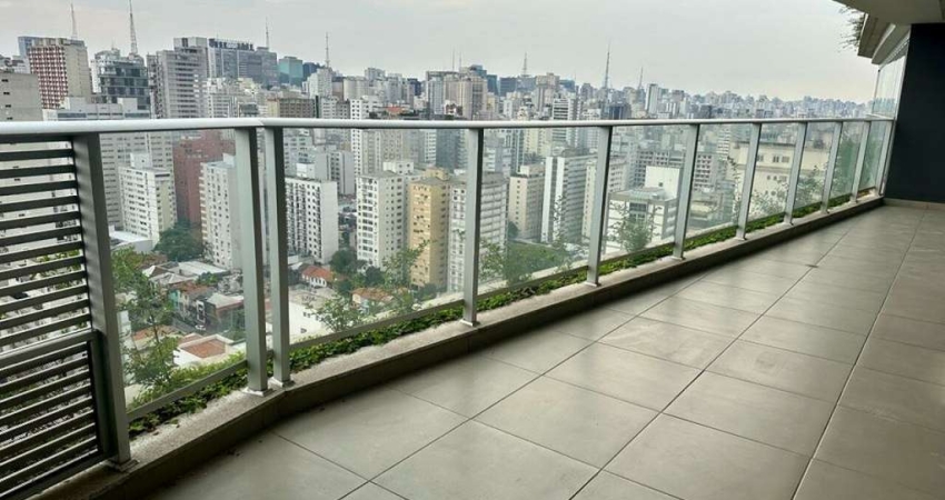 Alameda Jardins - Jardins - Apartamento Duplex com 3 suites, 5 banheiros e 2 vagas definidas