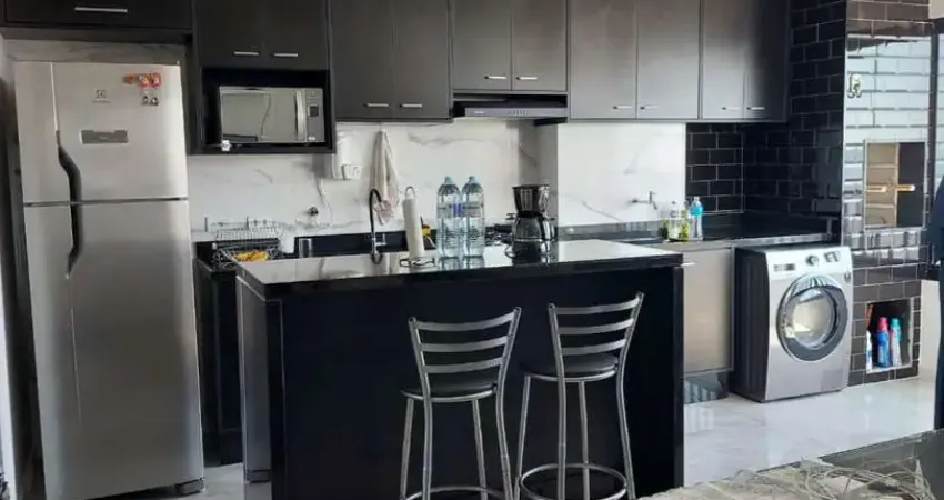 Condomínio piscina station resort - Apartamento de 50m² com 2 dormitórios, 1 banheiro e 1 vaga