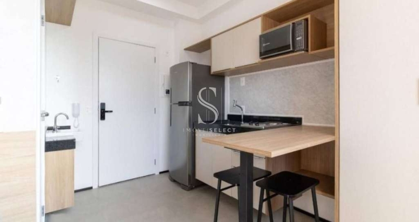 Condomínio Vn Vergueiro na Liberdade, Studio Residencial Mobiliado de 17m² com 1 suíte, sem vaga.