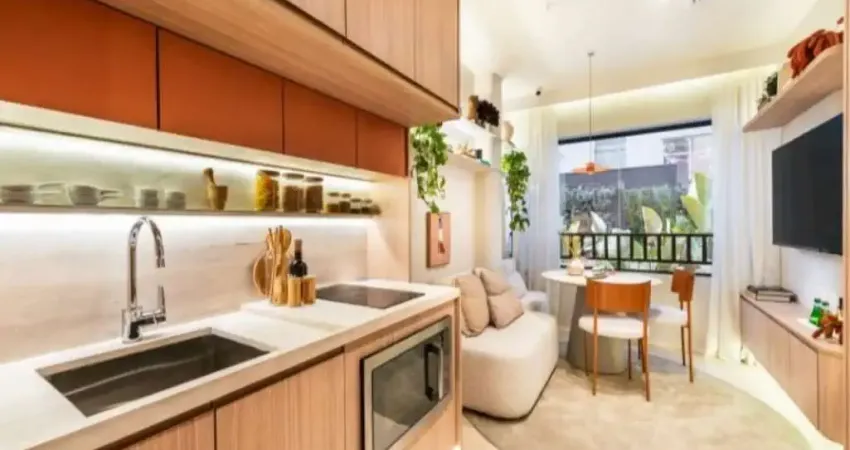 Condomínio QG Vila Olímpia, Studio de 25m² sem vaga.