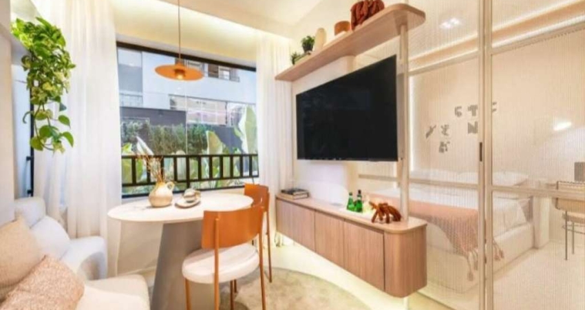 Condomínio QG Vila Olímpia, Studio de 25m² sem vaga.