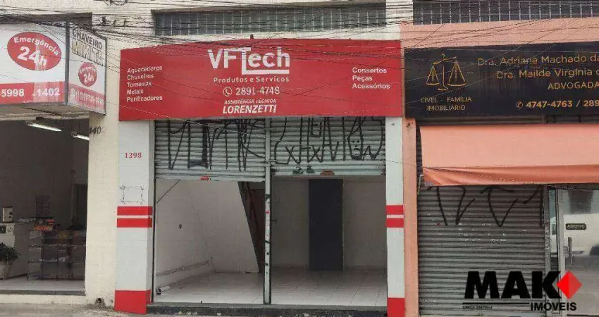 Salão para alugar, 38 m² por r$ 2.106,50/mês - centro - suzano/sp