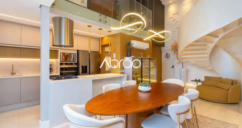 Apartamento garden triplex mobiliado à venda no mercês – 3 quartos | alto padrão em curitiba | ref 338