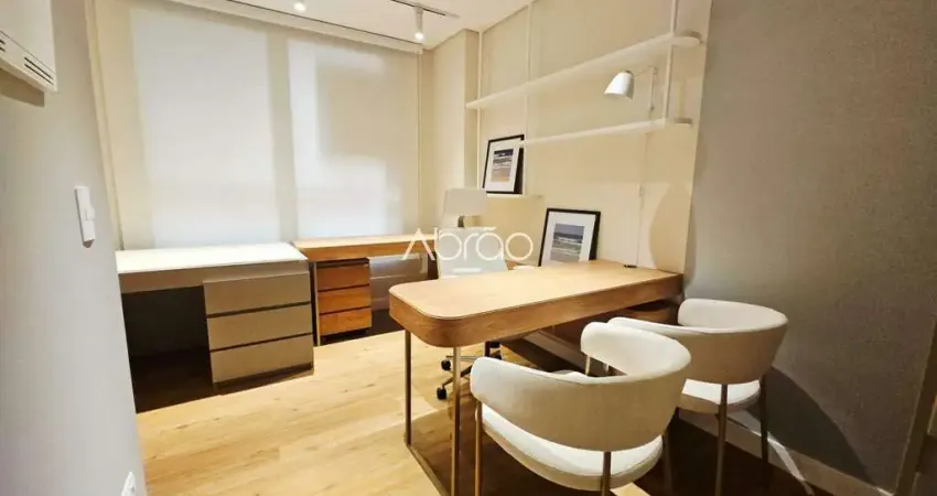 Sala comercial mobiliada à venda no human batel – 22 m² consultório com lavabo e 1 vaga | ref. 614