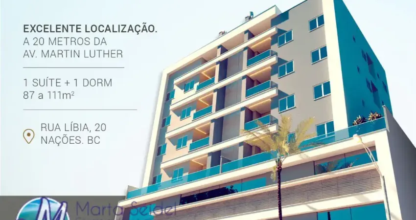 Apartamento com 1 suíte +1 dormitório em balneário camboriú