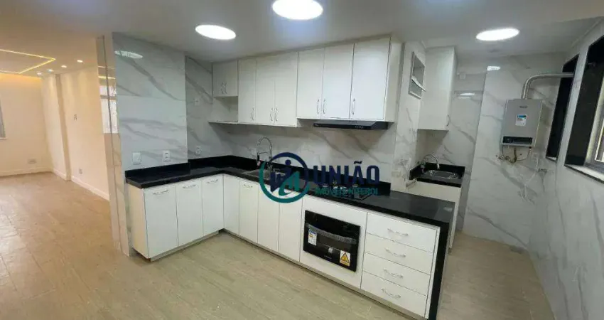 Excelente apartamento, no miolo de icaraí, totalmente reformado, com 3 dormitórios ( 1 suíte), uma vaga !!