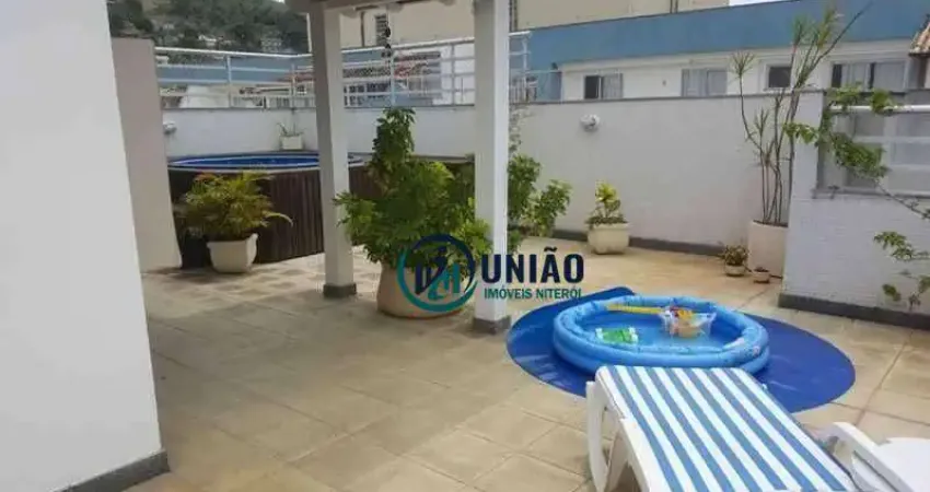 Cobertura com 4 dormitórios à venda, 197 m² por r$ 1.050.000,00 - santa rosa - niterói/rj