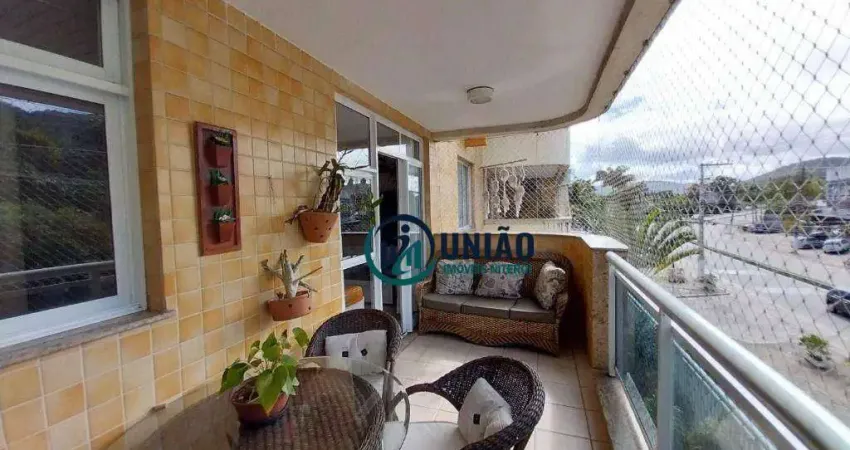 Apartamento com 3 quartos sendo 2 suítes à venda, 140 m² por r$ 790.000 - itaipu - niterói/rj