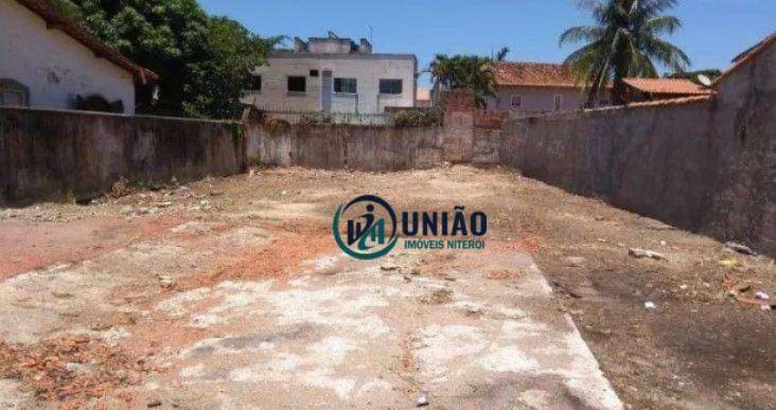 Terreno à venda, 180 m² por R$ 320.000,00 - Piratininga - Niterói/RJ