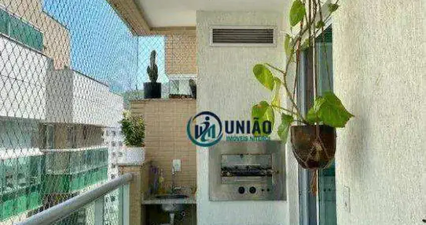 Ótimo apartamento com 2 dormitórios, sendo uma suíte, lazer completo,  à venda, 65 m²  - santa rosa - niterói/rj