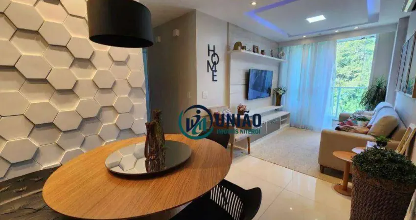 Apartamento com 2 dormitórios à venda, 60 m² por R$ 490.000 - Badu - Niterói/RJ