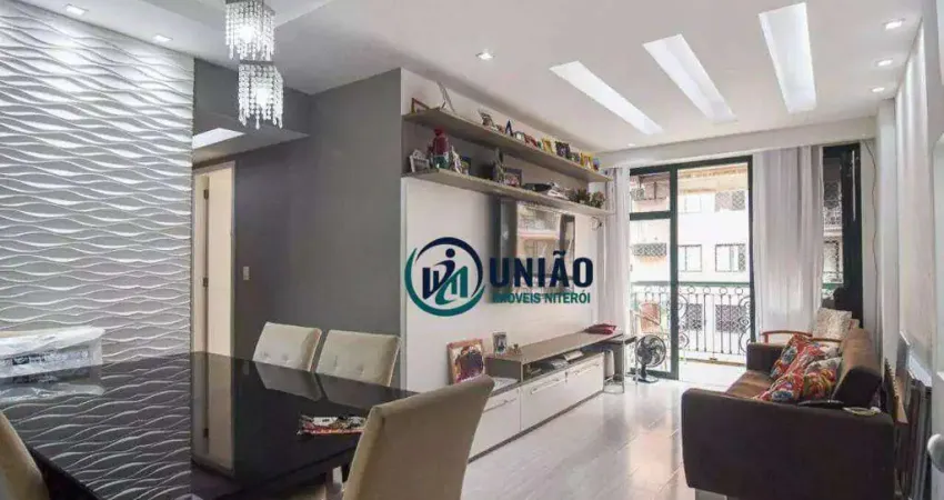 Apartamento com 2 quartos à venda, 80 m² por r$ 672.000 - santa rosa - niterói/rj