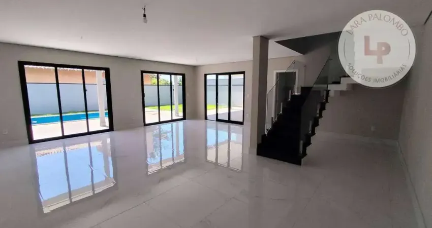 Casa nova, plana e planejada com 4 dormitórios, 370 m² - venda por r$ 3.160.000 ou aluguel por r$ 17.839/mês - portal do paraíso ii - jundiaí/sp