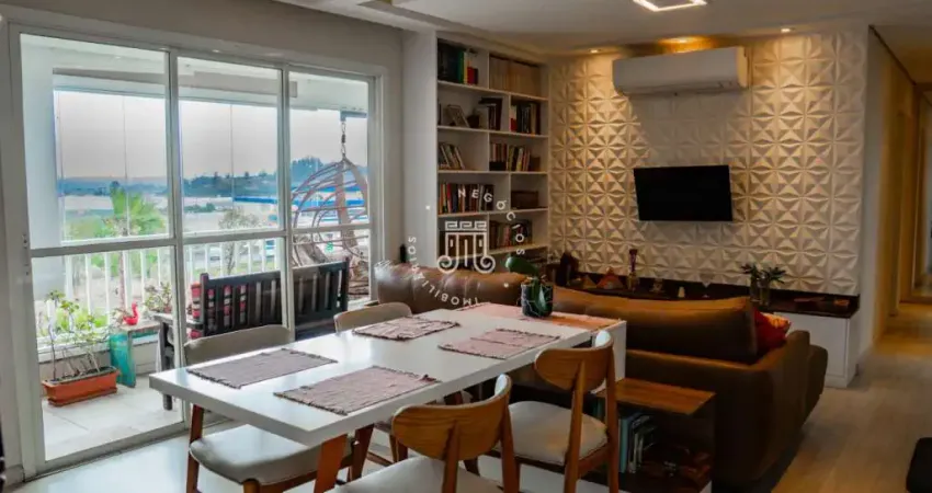 Apartamento semi-mobiliado a venda com 3 dormitórios no condomínio resort santa ângela em jundiaí-sp