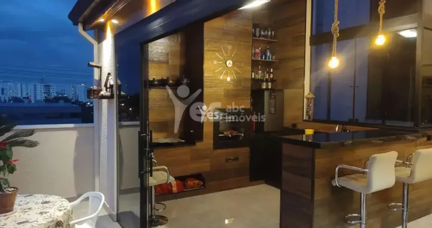 Cobertura à venda de 116m² com 2 quartos sendo 1 suite e 1 vaga na vila apiaí