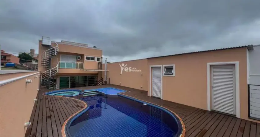 Sobrado de alto padrão para locação no bairro santa maria – 640m², estrutura completa e área de lazer incrível