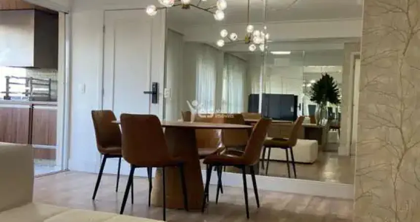 Apartamento mobiliado para locação no bairro casa branca, santo andré, com varanda gourmet e móveis planejados