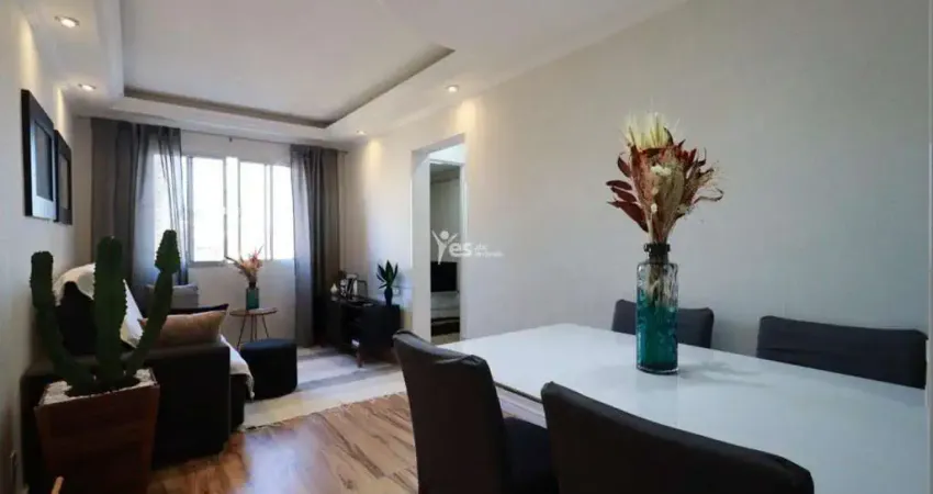 Apartamento mobiliado em vila valparaíso, santo andré - aluguel com portaria 24 horas e lazer completo.