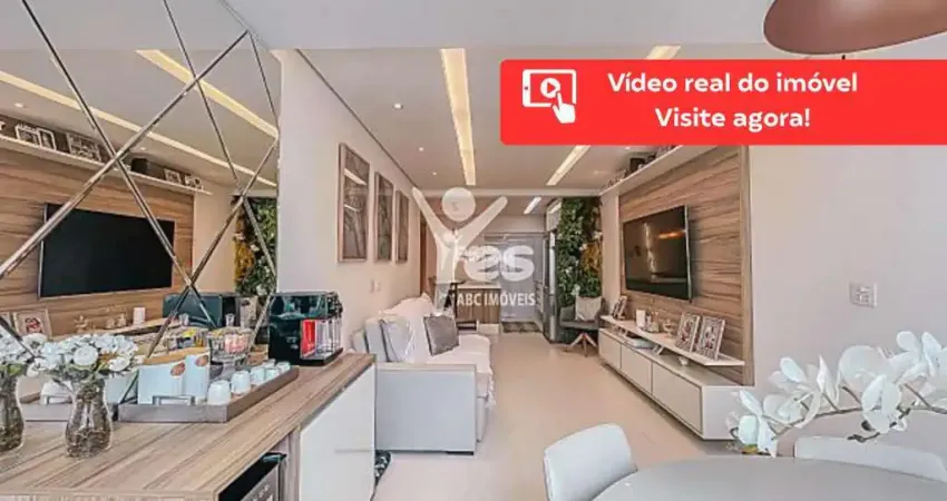 Ampla cobertura com 224m² de área privativa, 3 quartos, 2 suítes, 2 wcs e 2 vagas - jardim bela vista - santo andré - sp