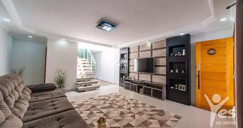 Casa de 190m², 04 dormitórios e 04 vagas de garagem - vila alpina, santo andré