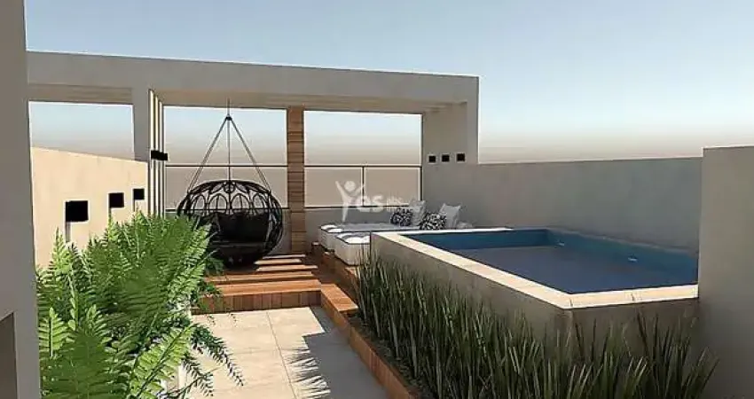 Cobertura com elevador, 03 dormitórios na vila pires em santo andré.