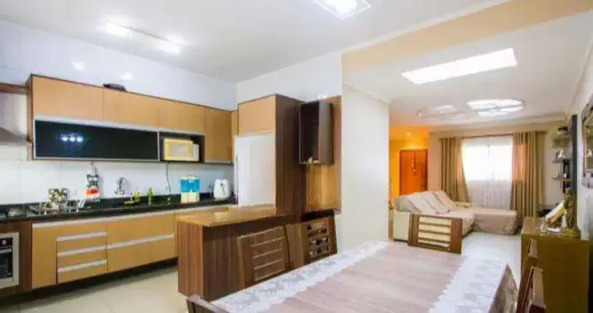 Sobrado com 03 dormitórios, 03 vagas, espaço gourmet e edícula, localizado no jardim ocara em santo andré.