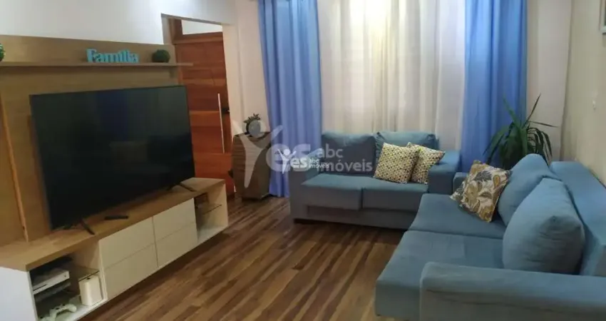 Sobrado amplo, com 02 suítes, sacada, jardim las vegas, santo andré/sp.